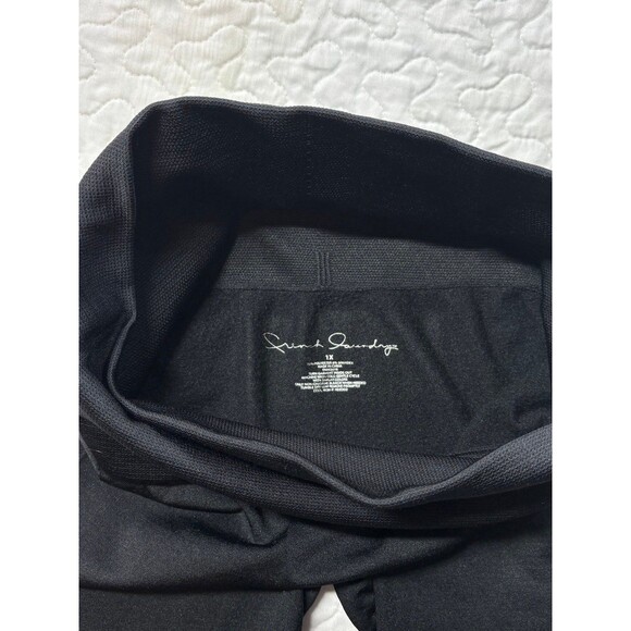 French Laundry Black Embellished Spider Studded Thick Leggings size 1x - Picture 2 of 7